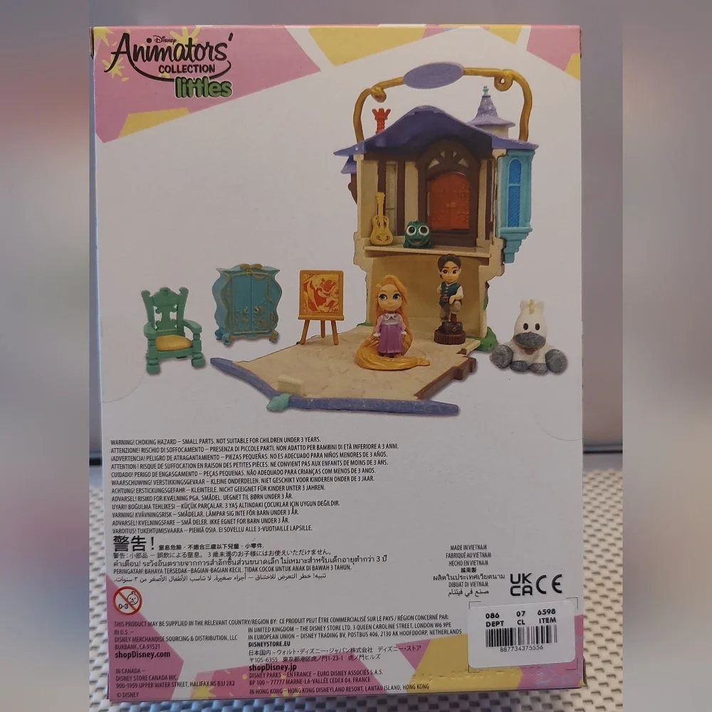 Rapunzel Tower Playset Disney Animators' Collection Littles Playset Princess NWT